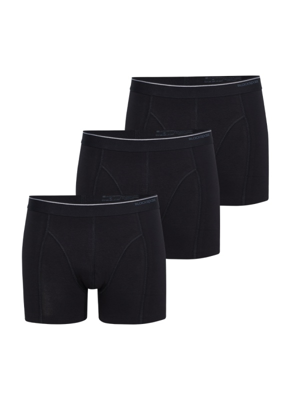 Erkek Boxer 3'lü Paket Tender Cotton 9673 - Siyah - 3