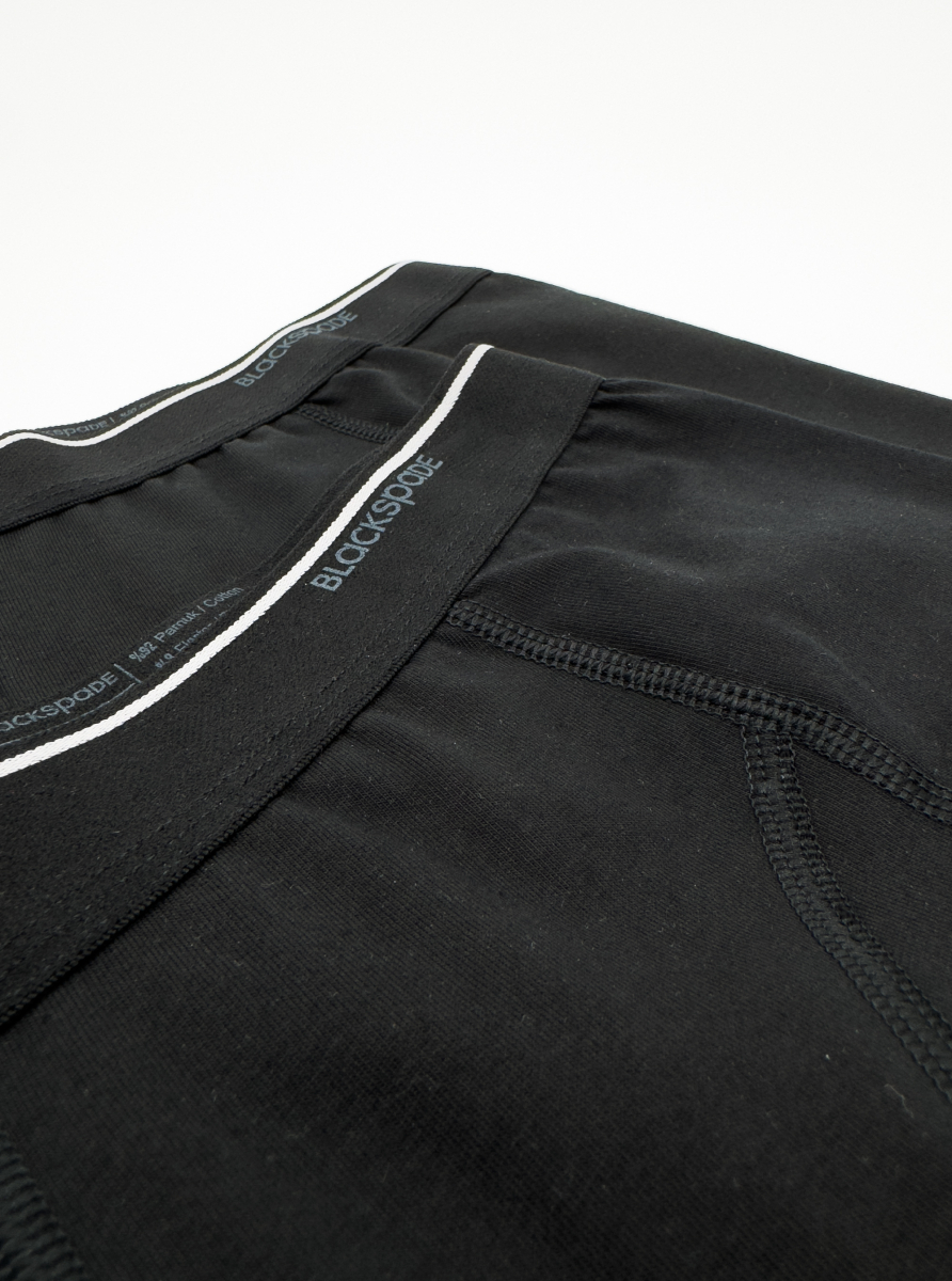 Erkek Boxer 3'lü Paket Tender Cotton 9673 - Siyah - Blackspade (1)