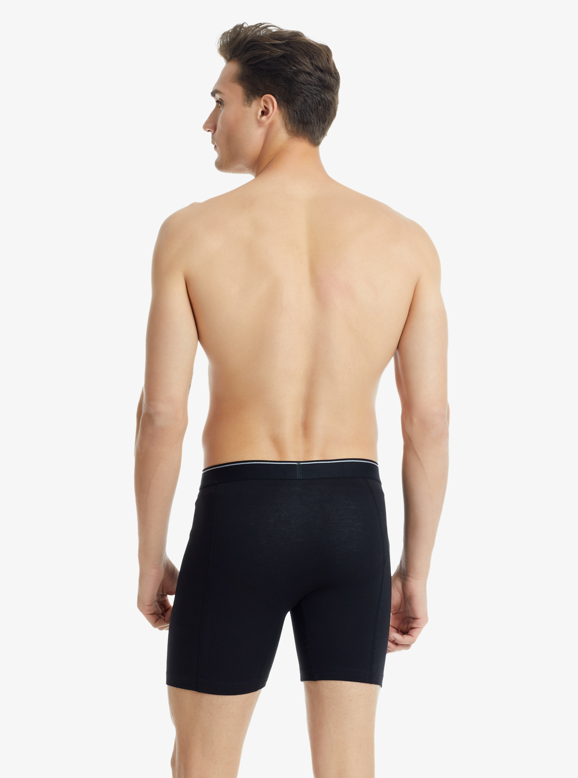 Erkek Retro Pamuk Elastan Boxer 9216 - Siyah - 2