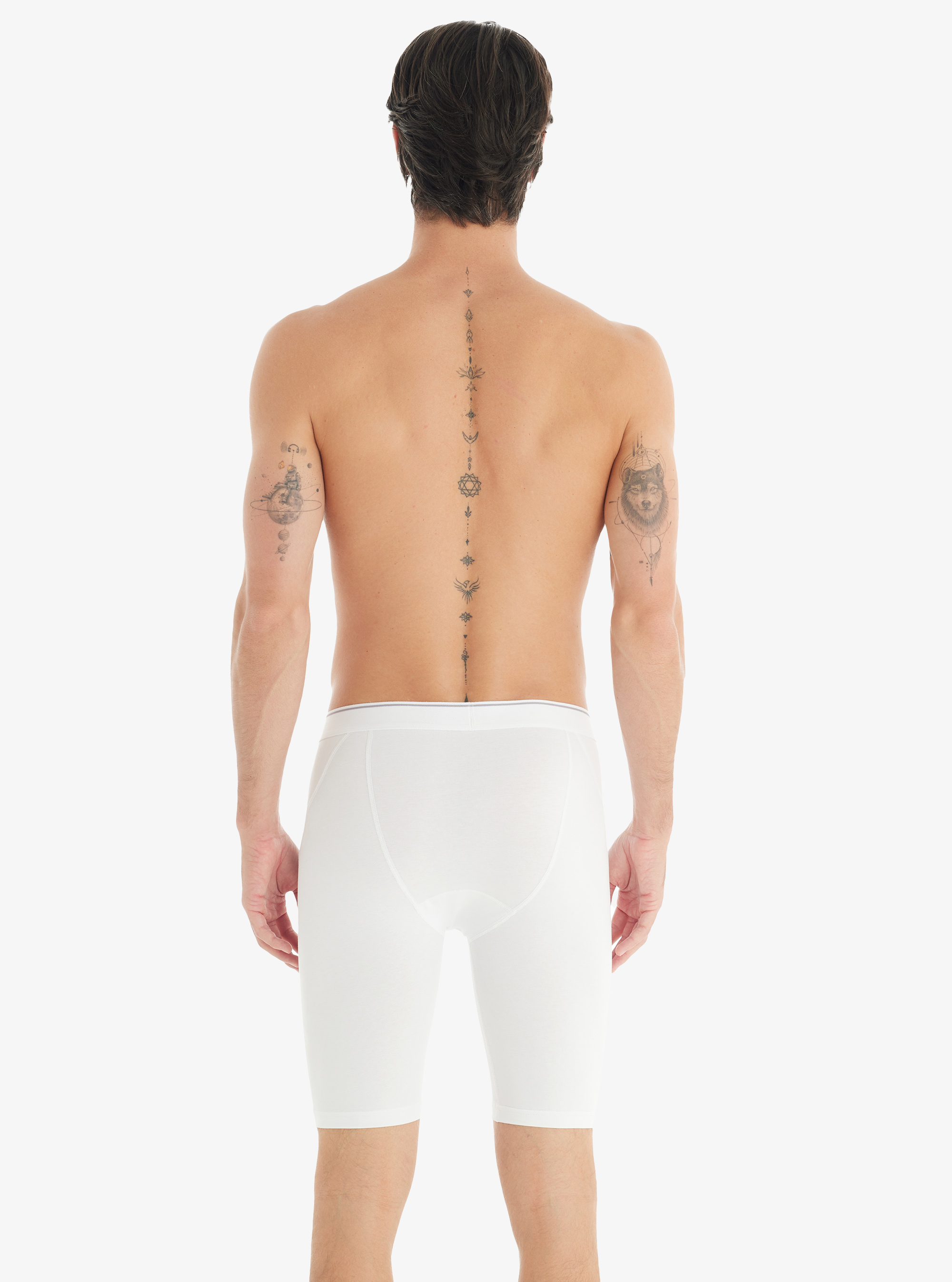 Erkek Pamuk Elastan Boxer Tender Cotton 9230 - Beyaz - 5