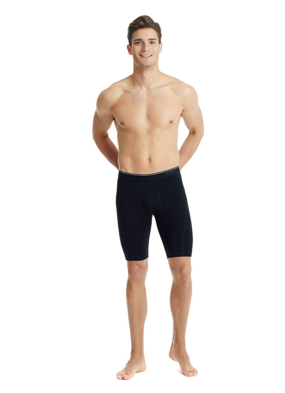 Erkek Pamuk Elastan Boxer Tender Cotton 9230 - Siyah - 3