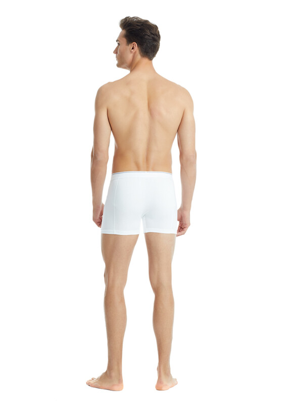 Erkek Pamuk Elastan Boxer Tender Cotton 9233 - Beyaz - 4