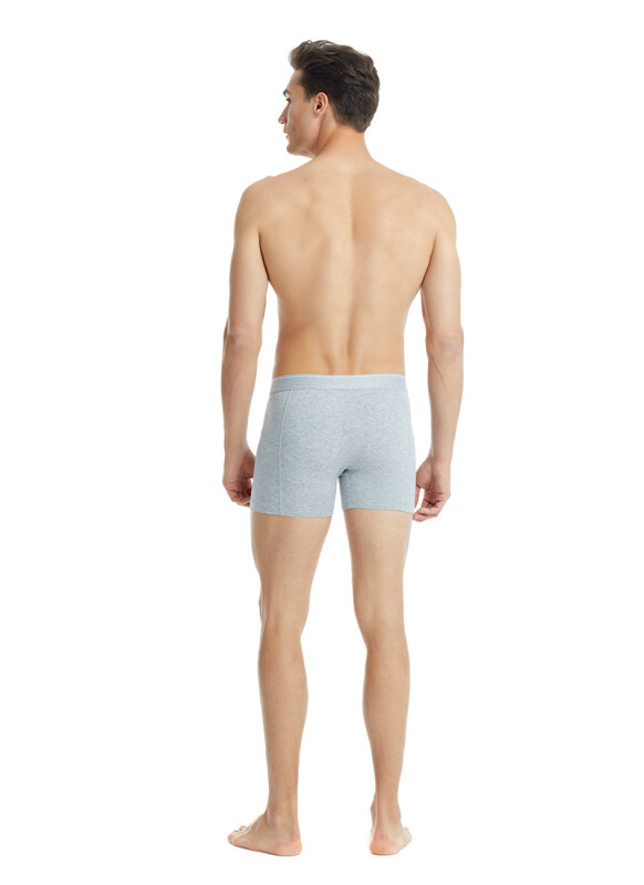 Erkek Pamuk Elastan Boxer Tender Cotton 9233 - Gri Melanj - 5