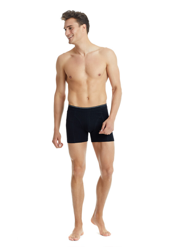 Erkek Pamuk Elastan Boxer Tender Cotton 9233 - Siyah - 3