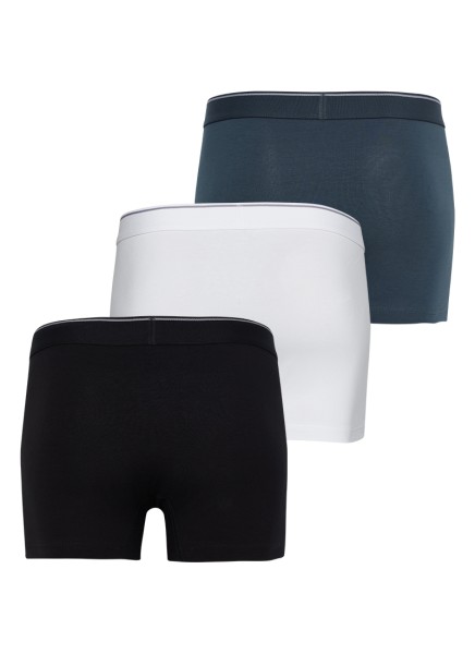 Erkek Boxer 3'lü Paket Tender Cotton 9670 - Beyaz Siyah Antrasit - Blackspade (1)