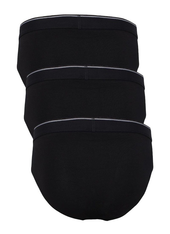 Erkek Slip 3'lü Paket Tender Cotton 9672 - Siyah - 2