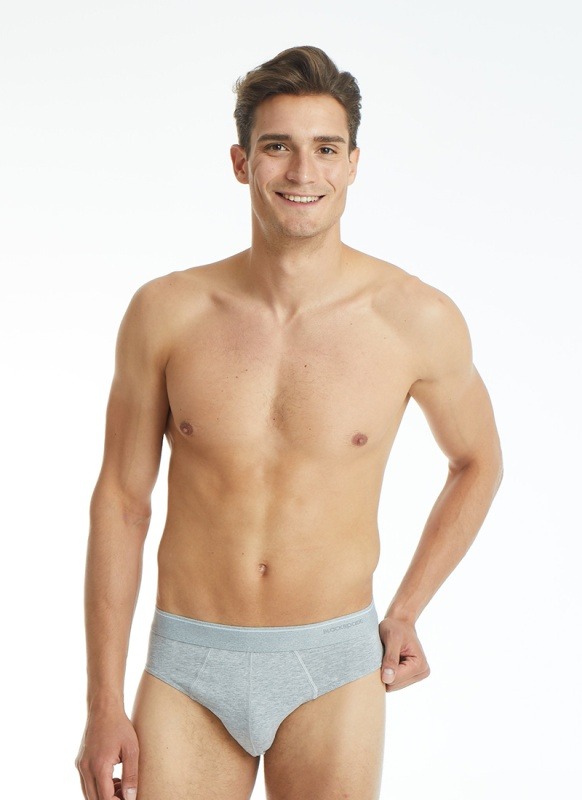 Erkek Slip Külot Tender Cotton 9232 - Gri Melanj - 3