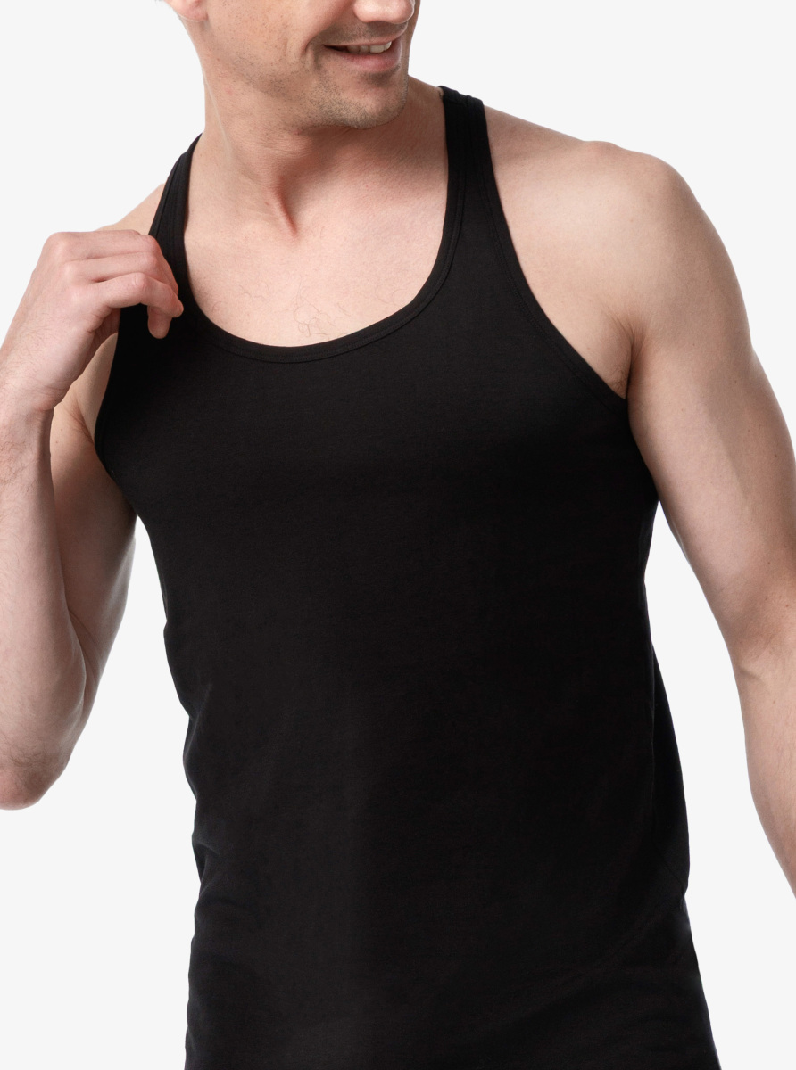 Erkek Spor Atlet 2'li Paket Tender Cotton 9676 - Siyah - Blackspade