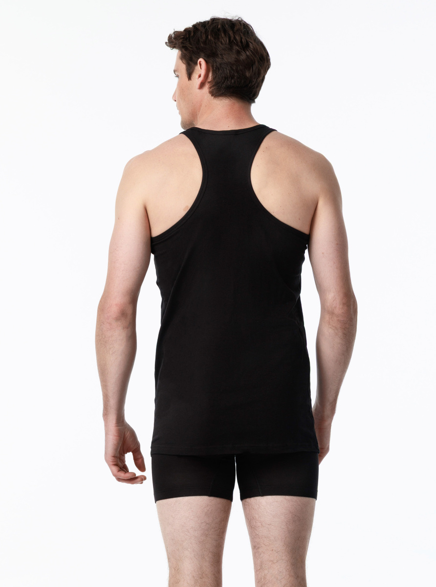 Erkek Spor Atlet 2'li Paket Tender Cotton 9676 - Siyah - 5