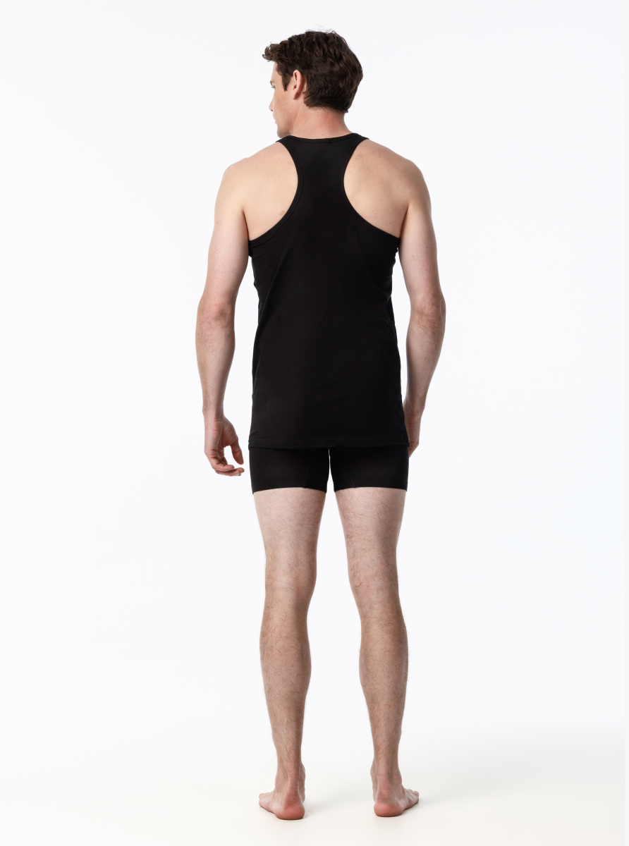 Erkek Spor Atlet 2'li Paket Tender Cotton 9676 - Siyah - 7