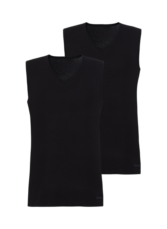 Erkek Tshirt 2'li Paket Tender Cotton 9677 - Siyah - 1