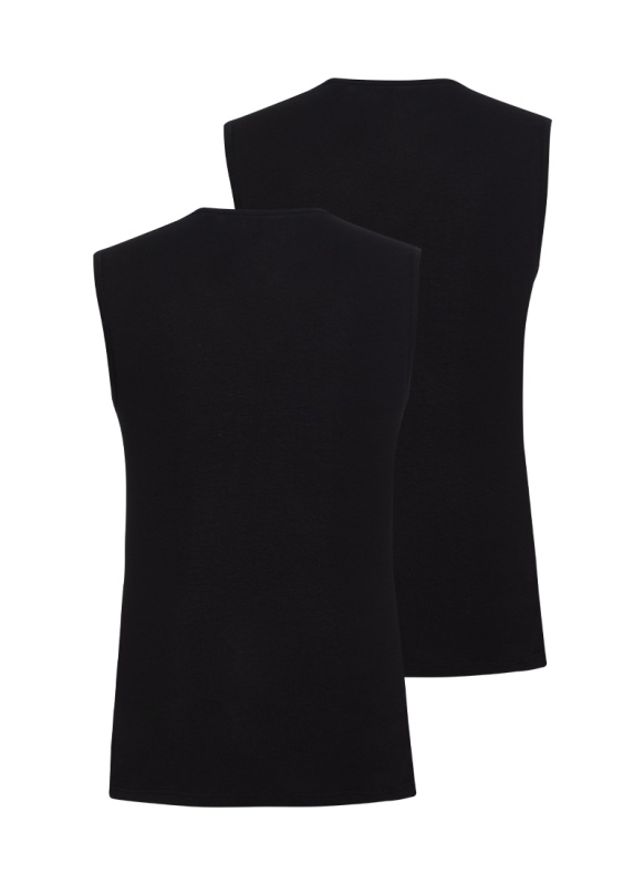 Erkek Tshirt 2'li Paket Tender Cotton 9677 - Siyah - 2