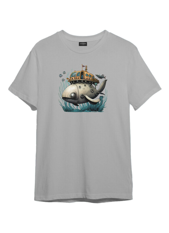 Unisex T-Shirt 10645 - Gri - 1