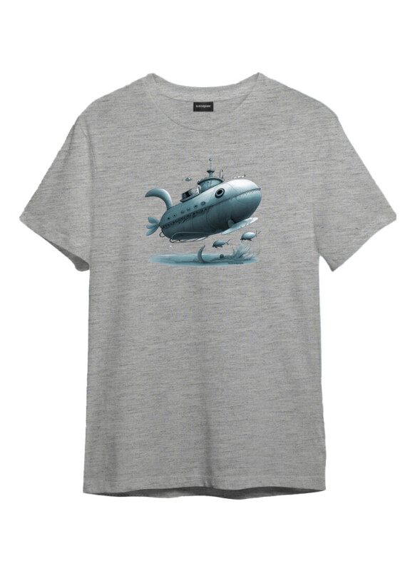 Unisex T-Shirt 10647 - Gri - 1