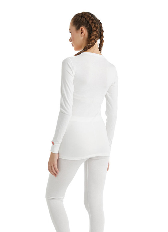 Unisex Termal Tişört 2. Seviye 1257 - Beyaz - 6
