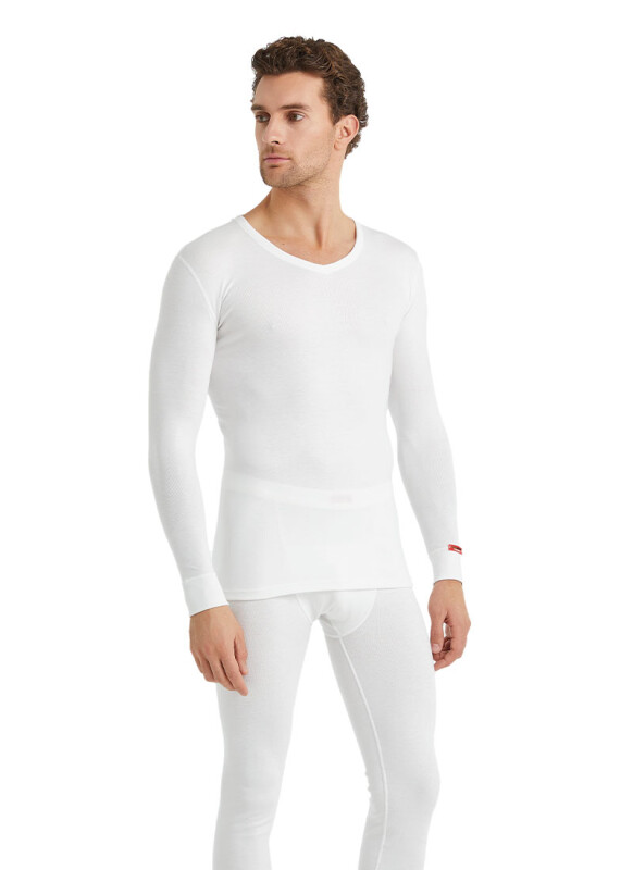 Unisex Termal Tişört 2. Seviye 1257 - Beyaz - 7