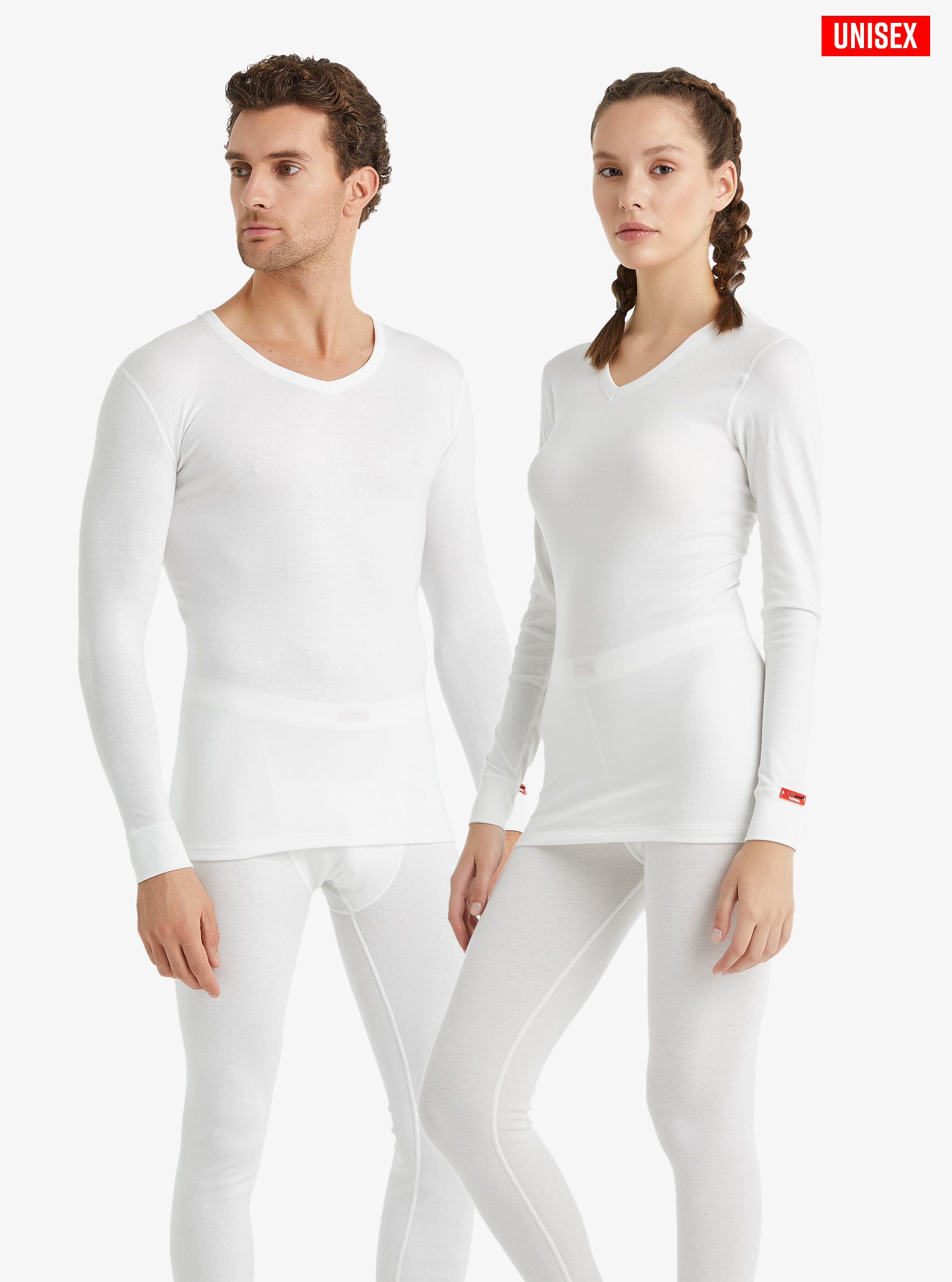 Unisex Termal Tişört 2. Seviye 1257 - Beyaz - 3