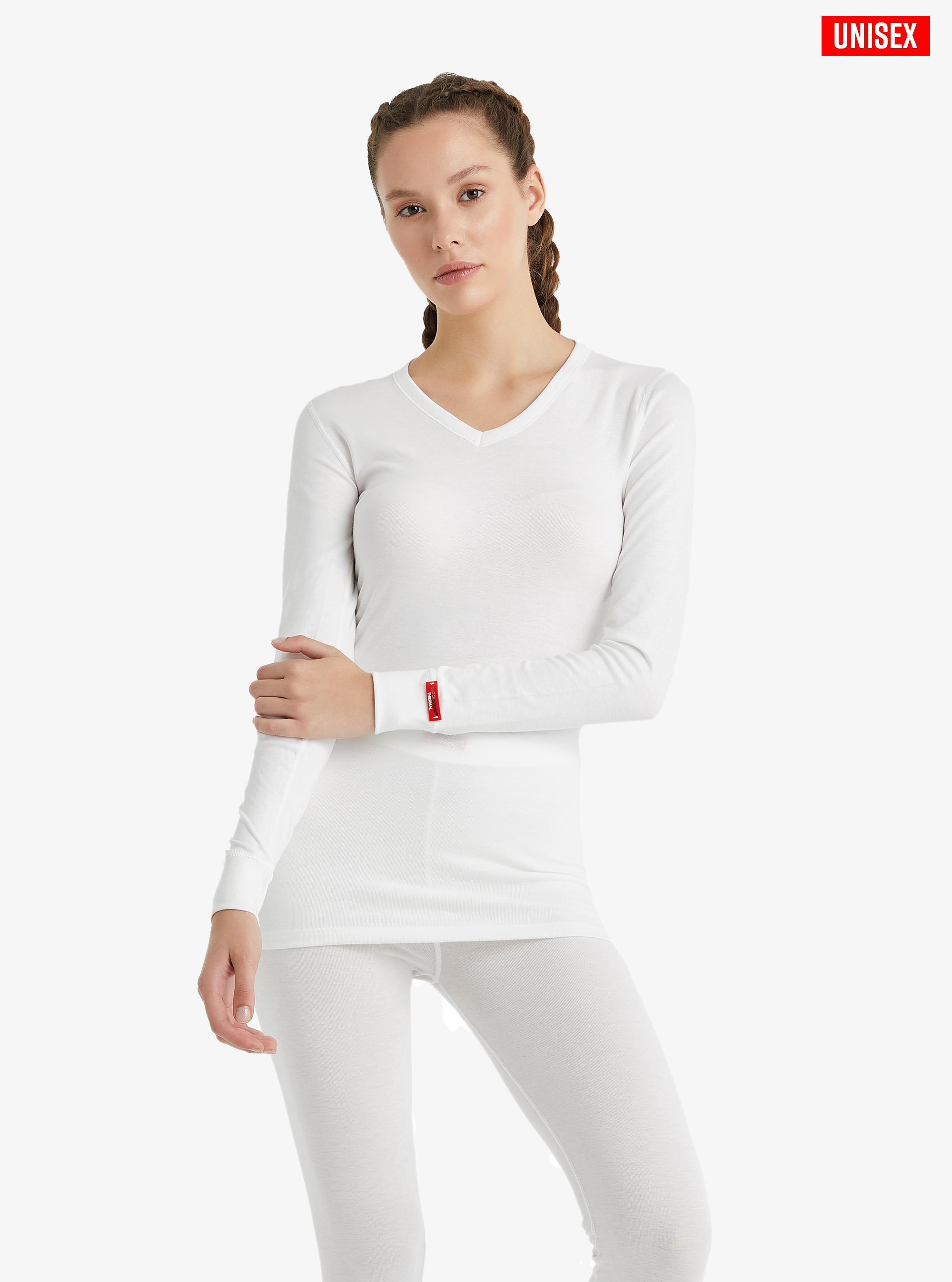 Unisex Termal Tişört 2. Seviye 1257 - Beyaz - 5
