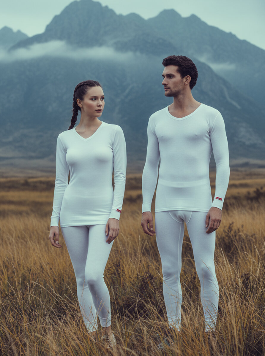 Unisex Termal Tişört 2. Seviye 1257 - Beyaz - 9
