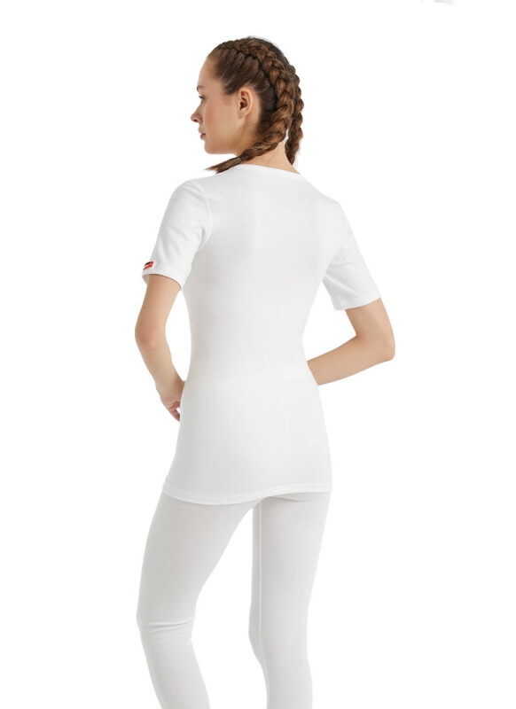 Unisex Termal Tişört 2. Seviye 1263 - Beyaz - 10