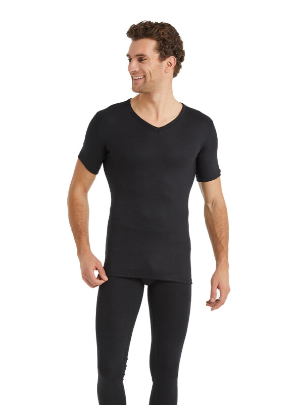 Unisex Termal Tişört 2. Seviye 1263 - Siyah - 4