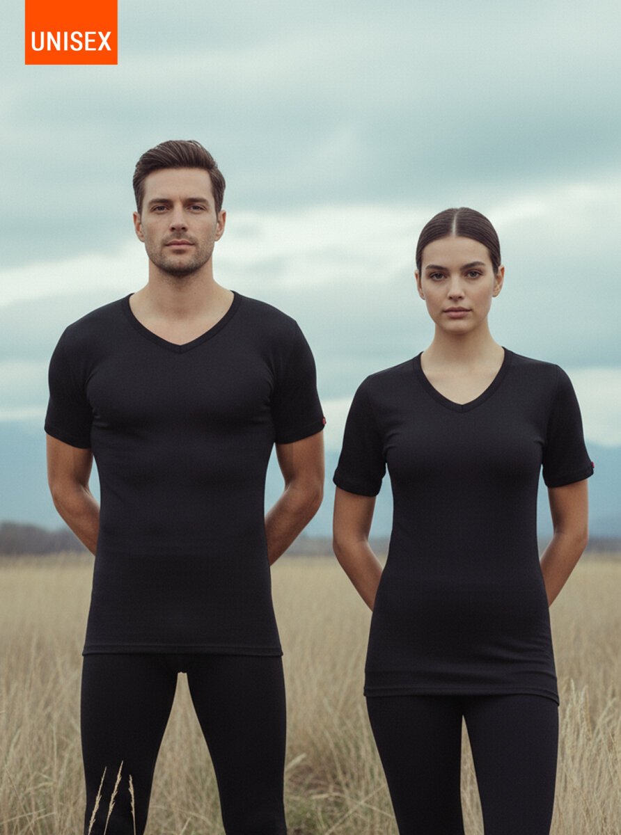 Unisex Termal Tişört 2. Seviye 1263 - Siyah - 8