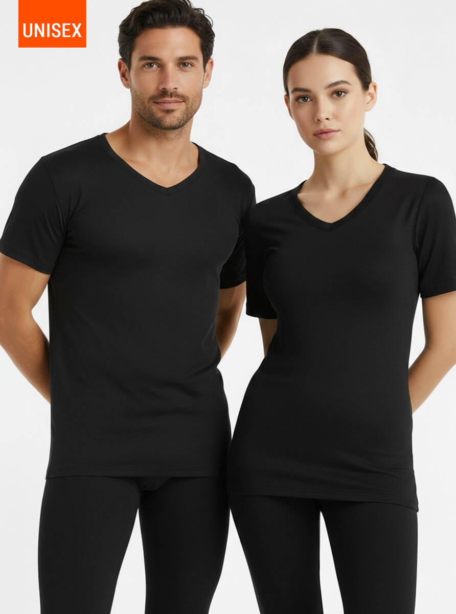 Unisex Termal Tişört 2. Seviye 1263 - Siyah - 1