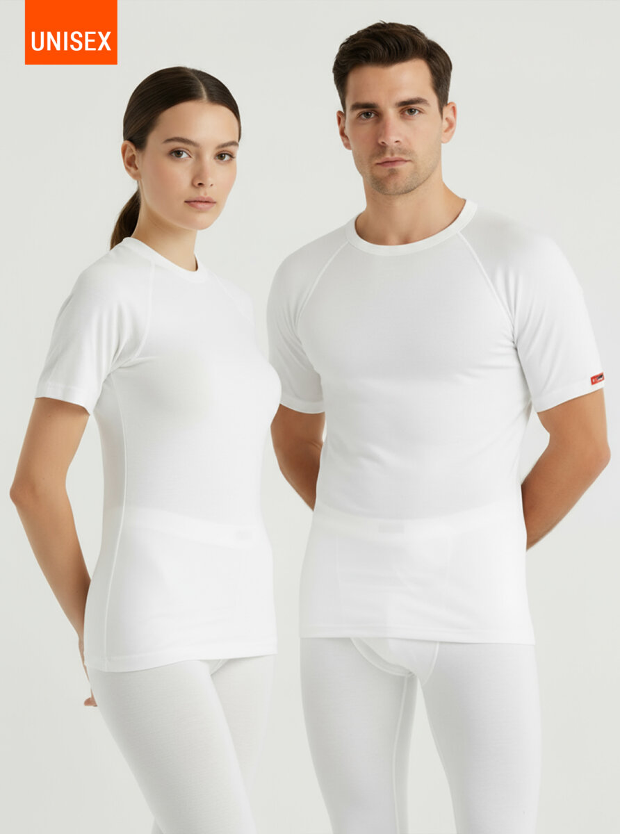 Unisex Termal Tişört 2. Seviye 9258 - Beyaz - 9