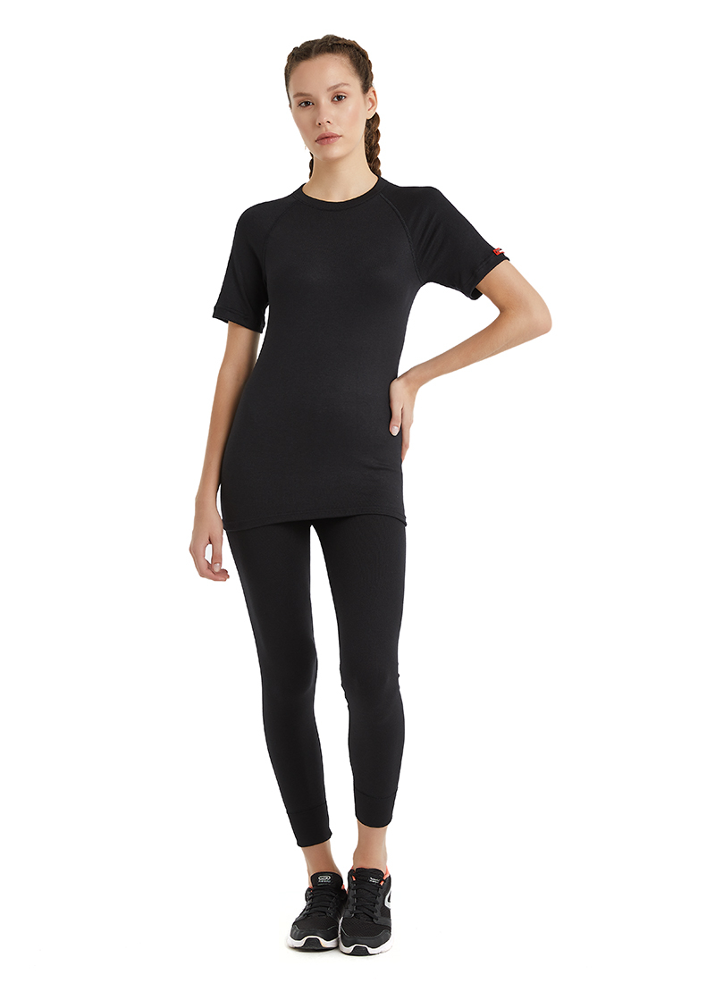 Unisex Termal Tişört 2. Seviye 9258 - Siyah - 9