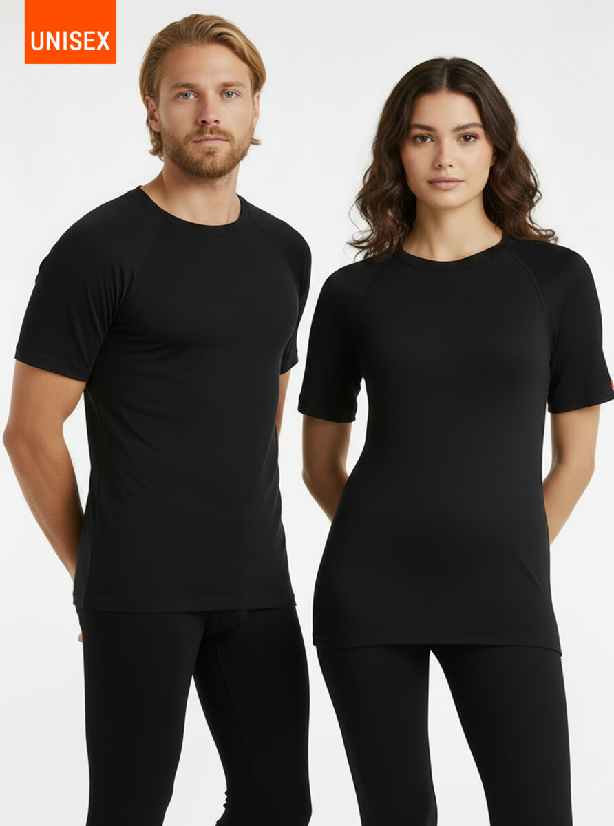Unisex Termal Tişört 2. Seviye 9258 - Siyah - 1