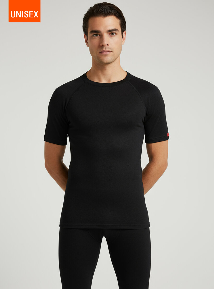 Unisex Termal Tişört 2. Seviye 9258 - Siyah - 4