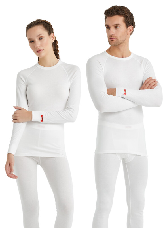 Unisex Termal Tişört 2. Seviye 9259 - Beyaz - 5