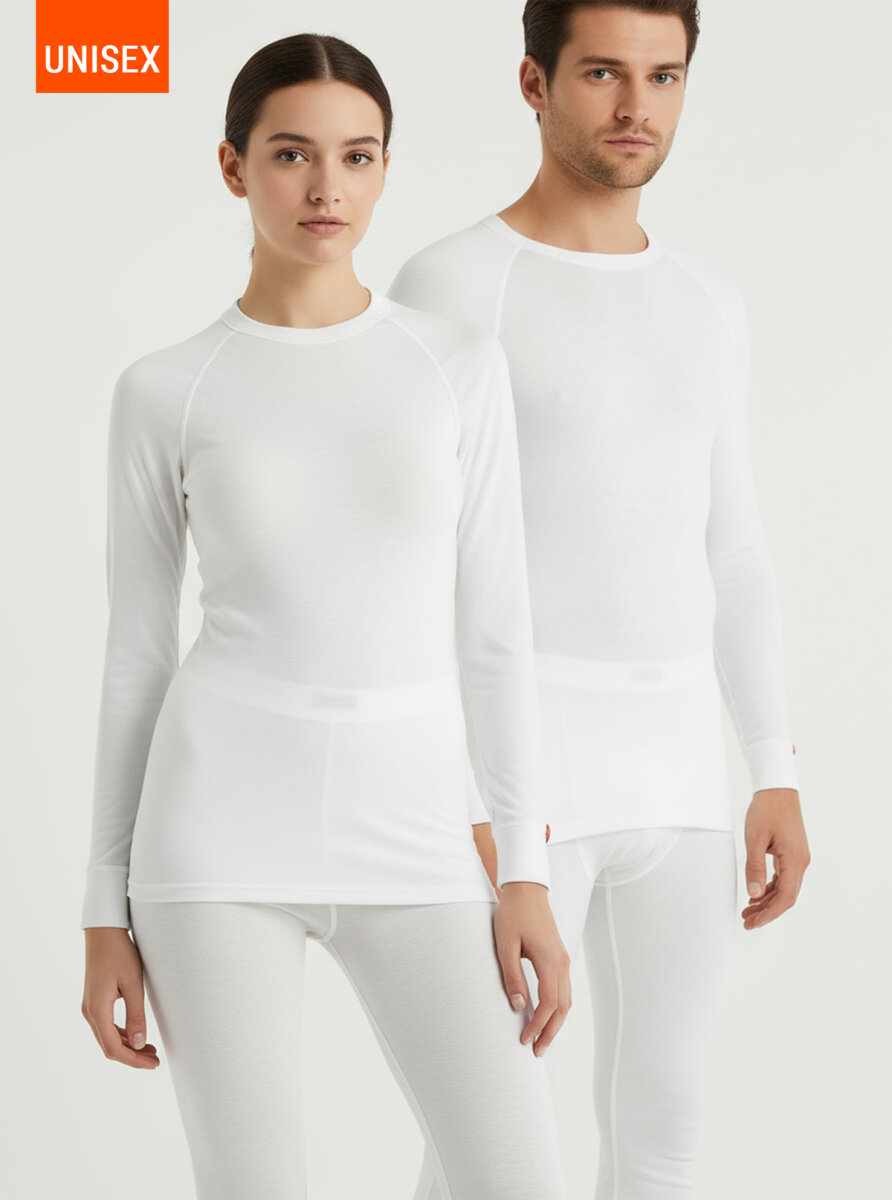 Unisex Termal Tişört 2. Seviye 9259 - Beyaz - 1