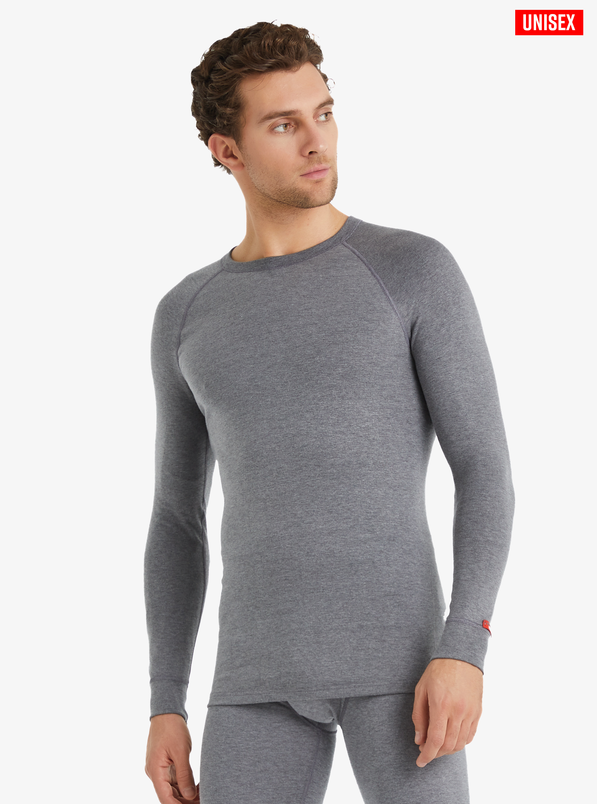 Unisex Termal Tişört 2. Seviye 9259 - Gri Melanj - 6