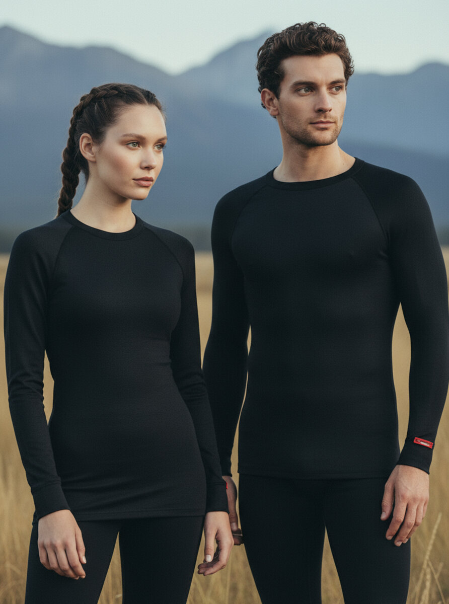 Unisex Termal Tişört 2. Seviye 9259 - Siyah - 1