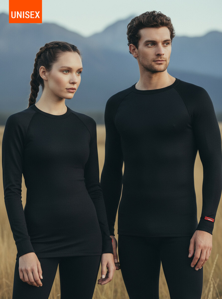 Unisex Termal Tişört 2. Seviye 9259 - Siyah - 9