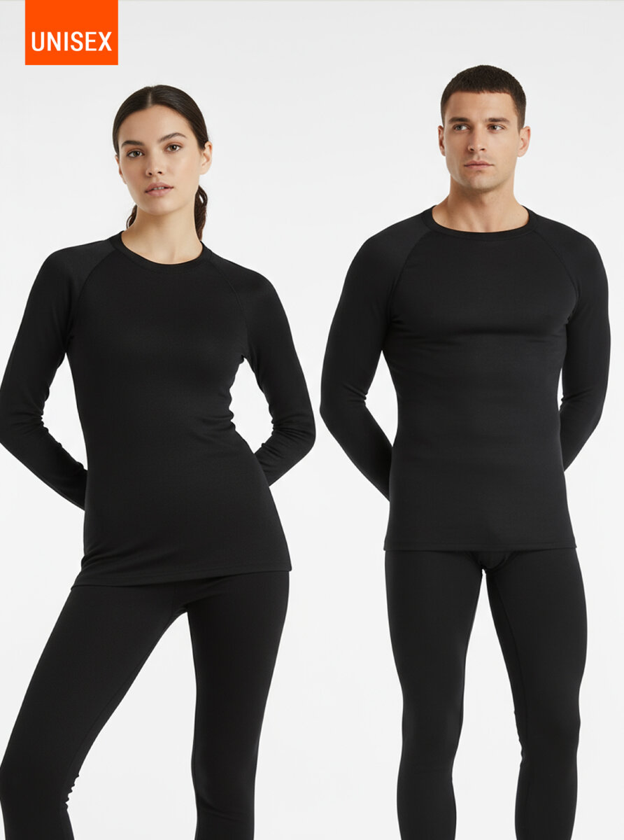 Unisex Termal Tişört 2. Seviye 9259 - Siyah - Blackspade