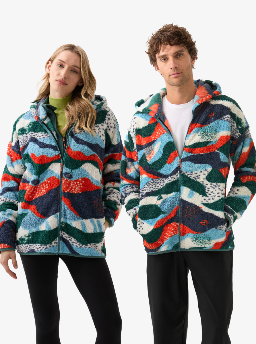 Unisex Termal Polar Ceket 20003 - Desenli - 3