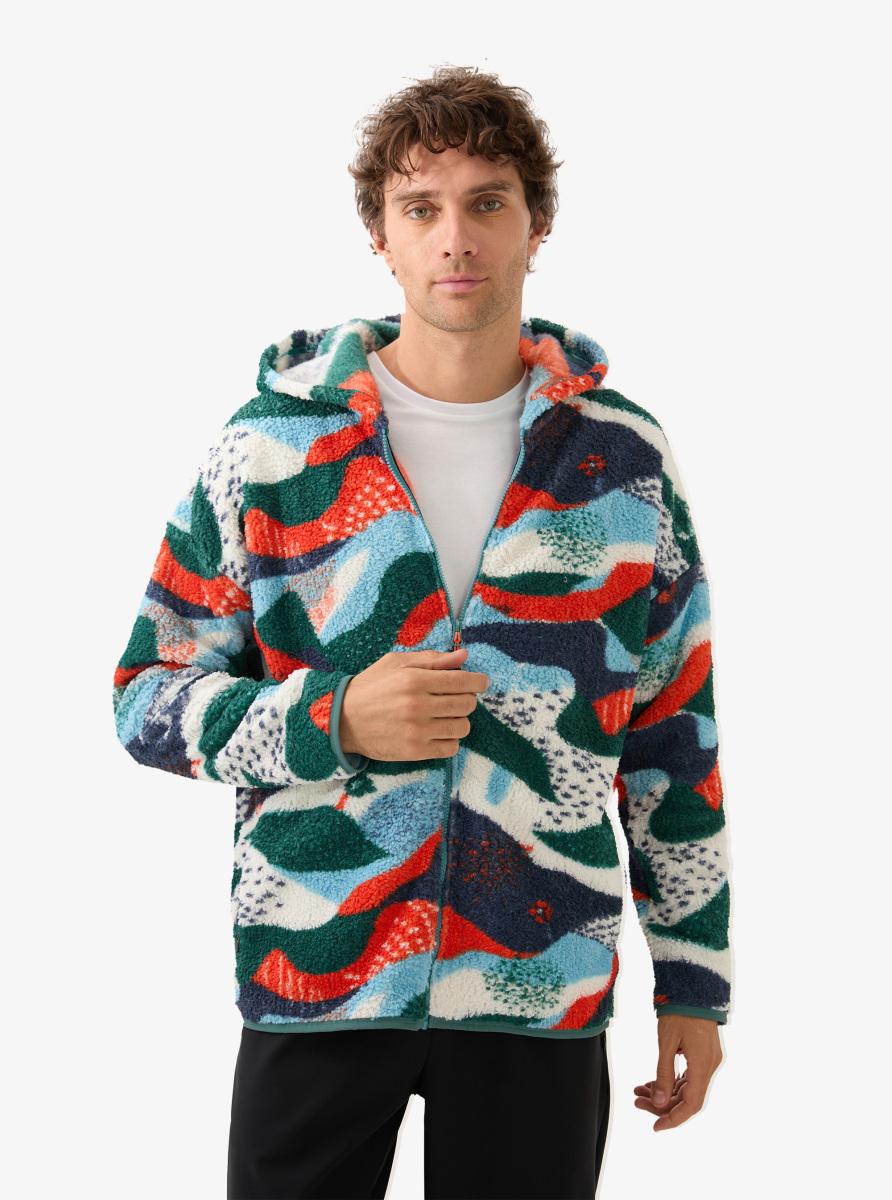 Unisex Termal Polar Ceket 20003 - Desenli - 6