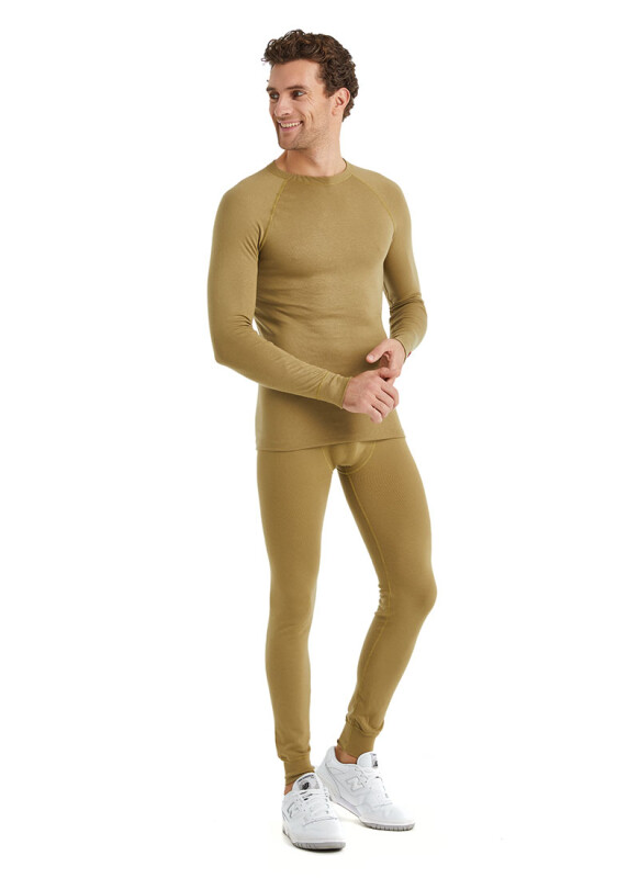 Unisex Termal Tişört 2. Seviye 9259 - Sahra Bej - 7