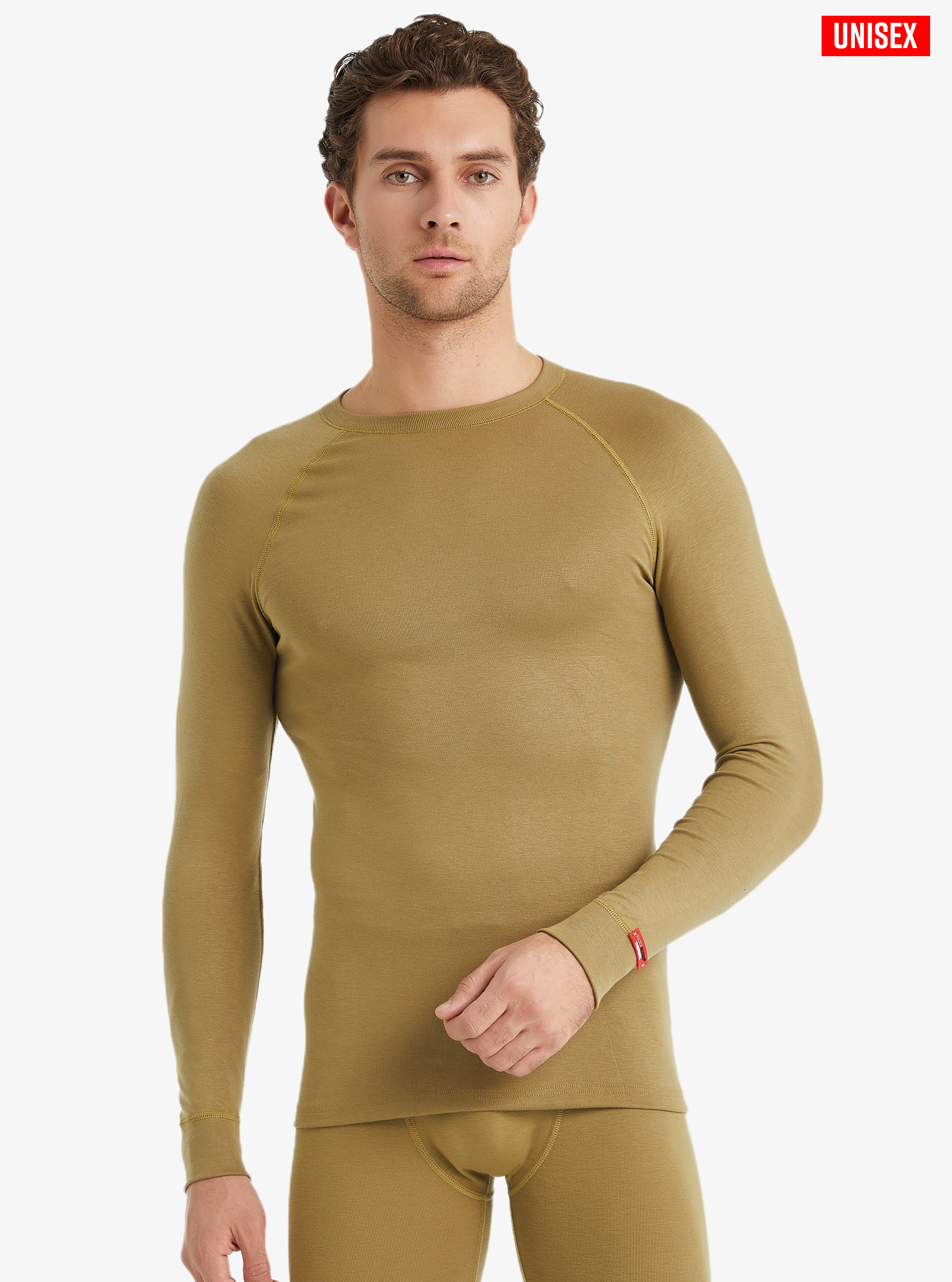 Unisex Termal Tişört 2. Seviye 9259 - Sahra Bej - 4