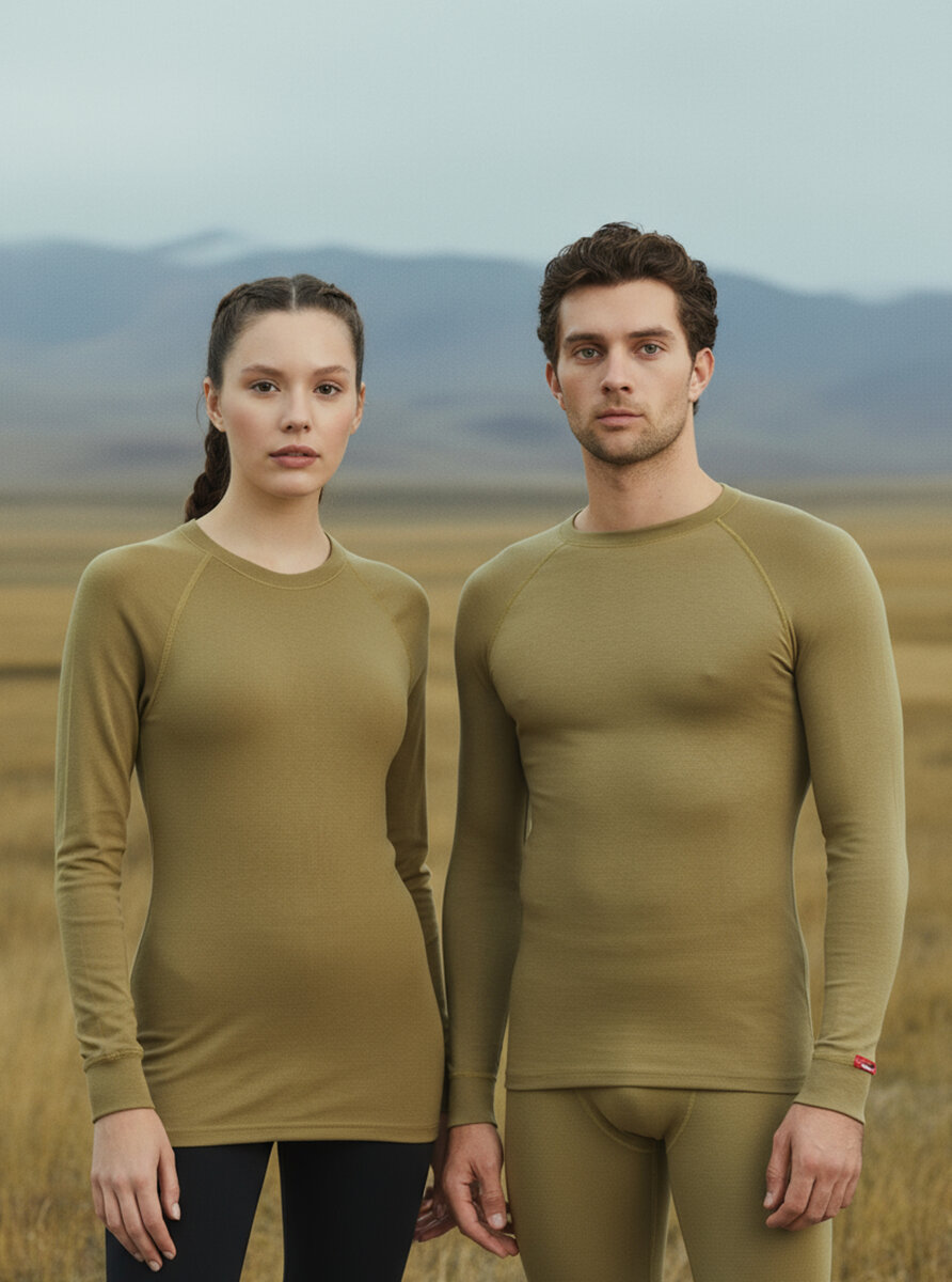 Unisex Termal Tişört 2. Seviye 9259 - Sahra Bej - 1