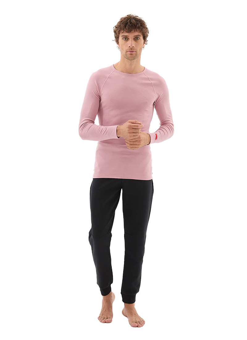 Unisex Termal Tişört 40651 - Pudra - 2